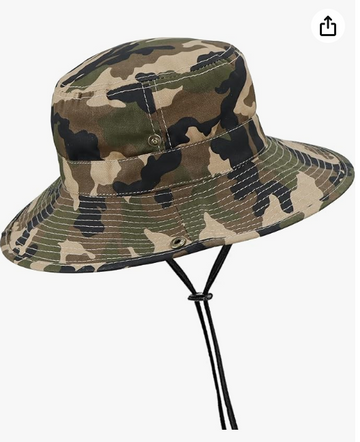 Kids Sun-Bucket-Hat Boys-Camouflage Outdoor-Fishing-Hat Packable for 7-14 Years